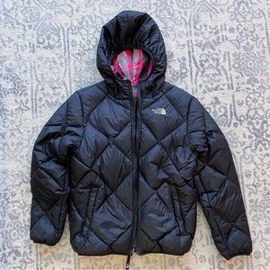Like-new North Face girl’s reversible insulated winter jacket